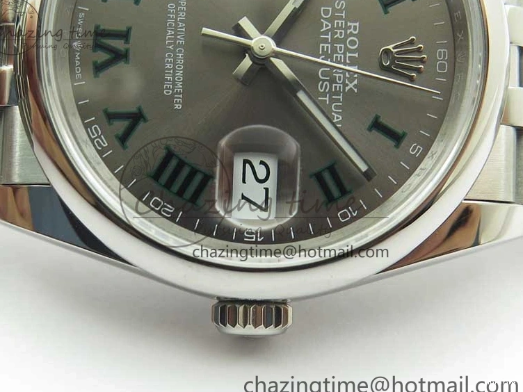 MiroTime 0420 Durable DateJust 36 SS 126200 BP Maker 1:1 Best Edition Gray Roman Dial on Jubilee Bracelet 2530